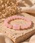 The Rose Quartz Anchor natural Rose Quartz bracelet by Vonsten Sweden